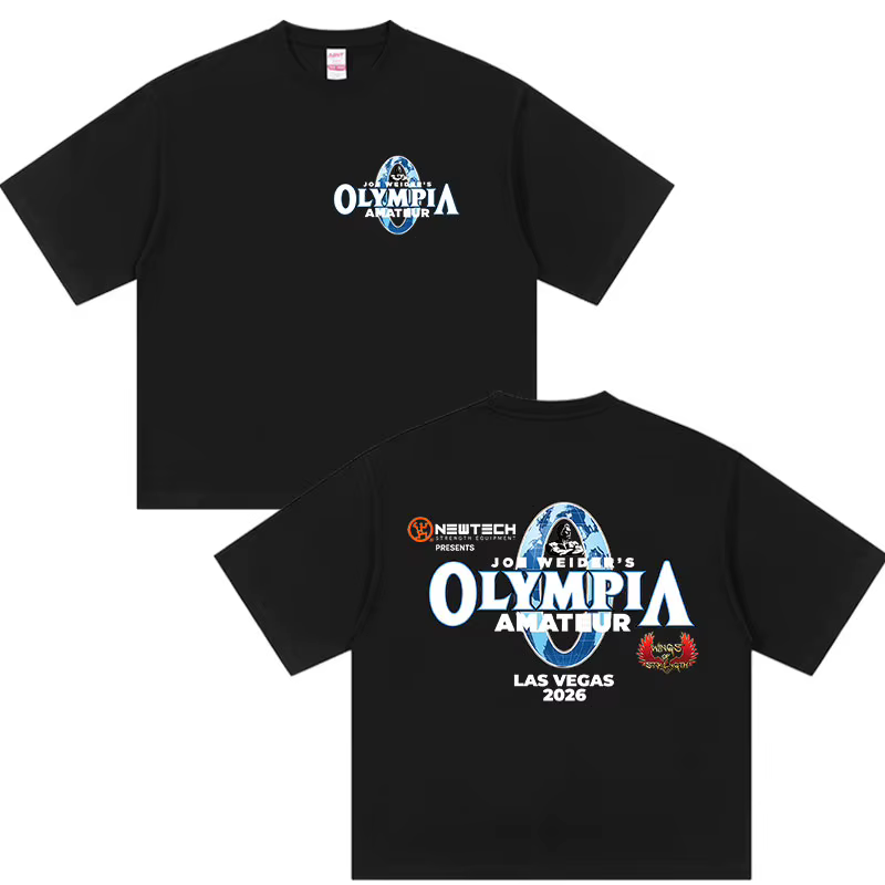 T-shirt graphique Olympia Gym Fitness Pump 2026 pour homme