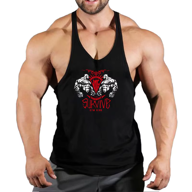 Stringer Singlet-Vêtements de fitness pour hommes