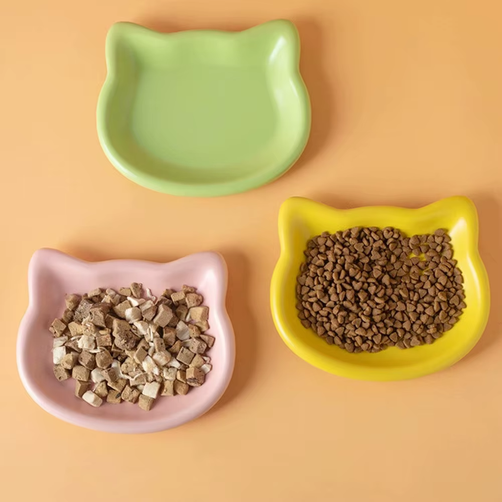 Bols pour animaux de compagnie en forme de chat