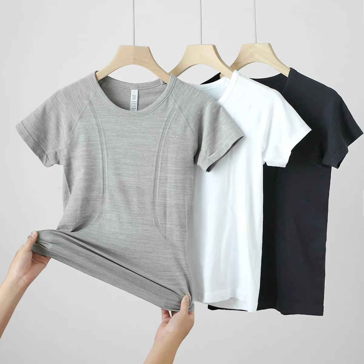 Femmes Yoga haut sans couture Sport t-shirts chemise de Fitness vêtements