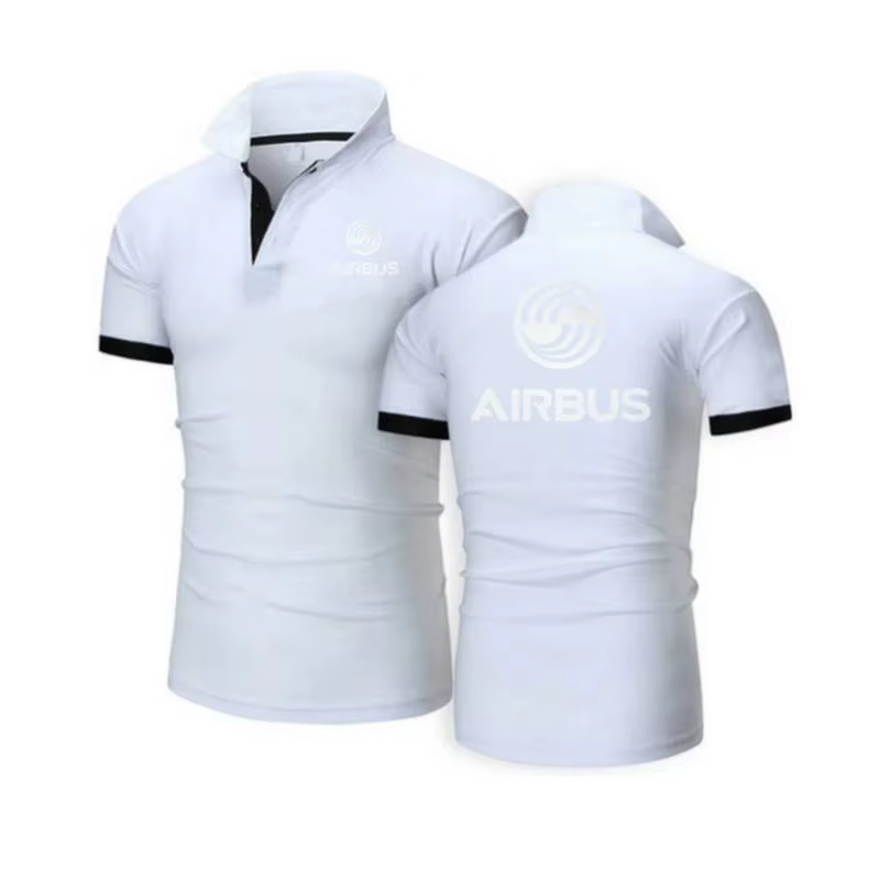 Polo AIRBUS AVIATION vol revers t-shirts Airbusfan A320 homme POLOS t-shirt printemps été maille coton à manches courtes hommes hauts