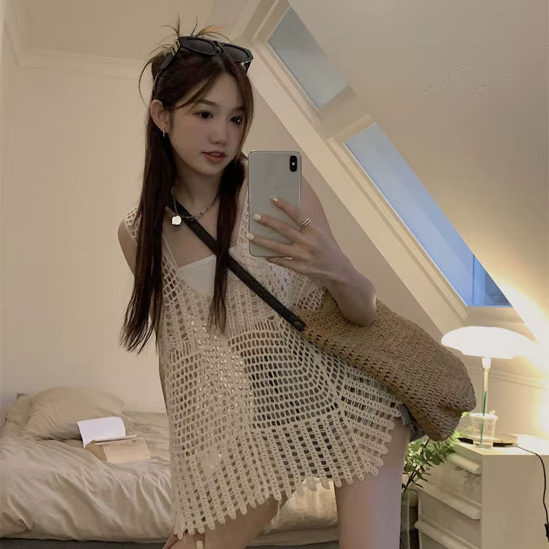 Haut en Crochet Précieux pour Femme