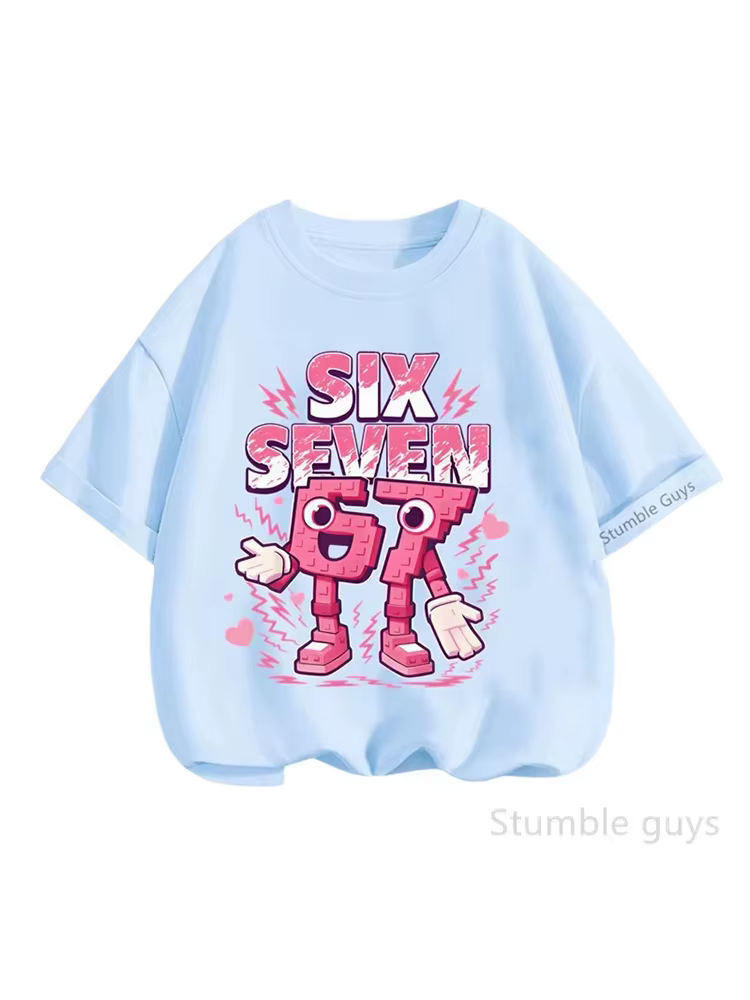 T-shirt graphique rose pour enfants