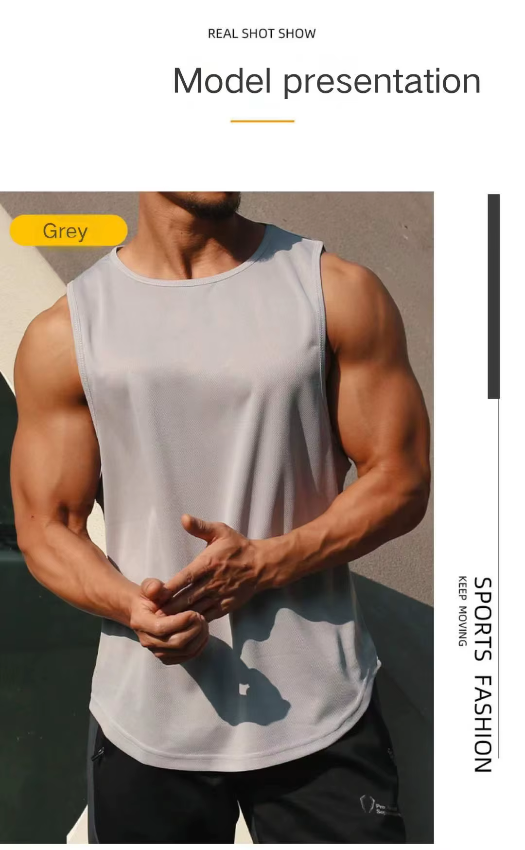 Vêtements d'entraînement de fitness à séchage rapide pour hommes
