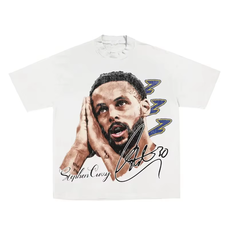 T-shirt en coton à motif Superstar du basket-ball Curry