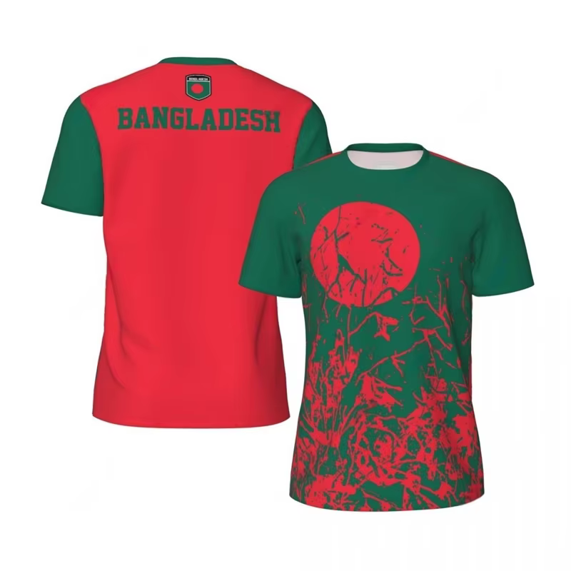 T-shirt de sport imprimé en 3D pour homme