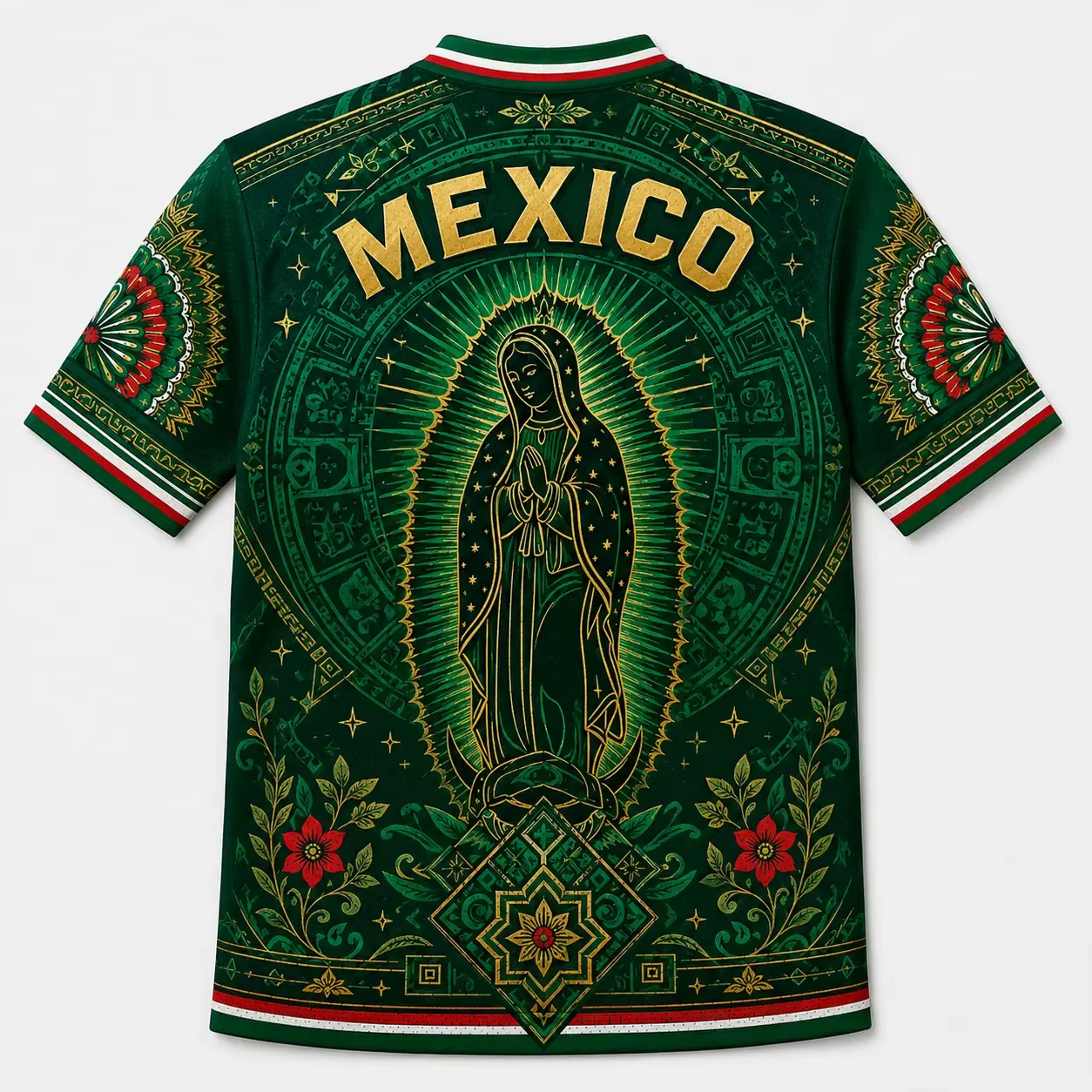 Nouveau Maillot de Foot 2026 du New Mexico – T-shirt Respirant en Maille à Col en V avec Imprimé Football – Un Indispensable pour les Fans