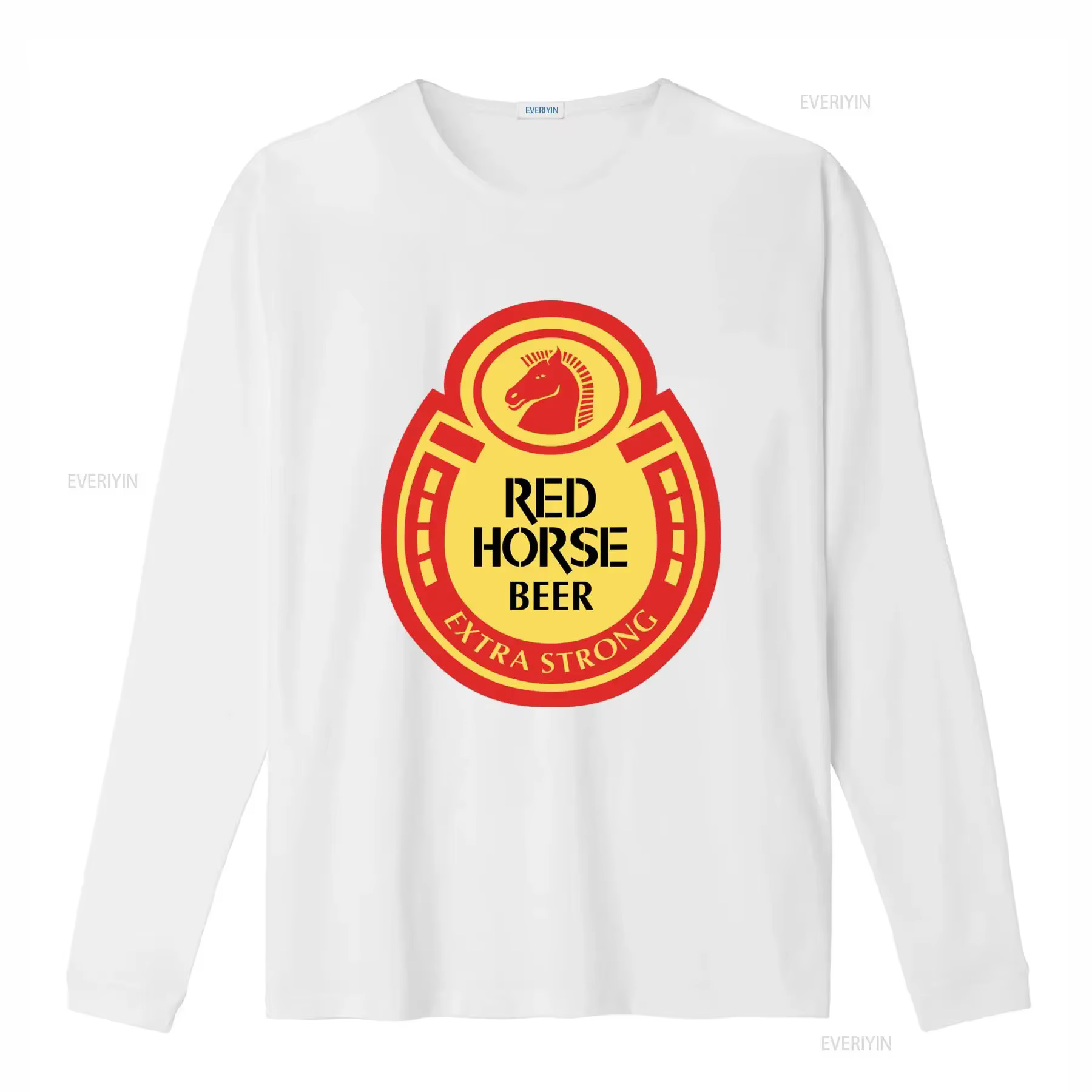 T-shirt de baseball drôle Red Horse Beer Extra Strong pour hommes et femmes