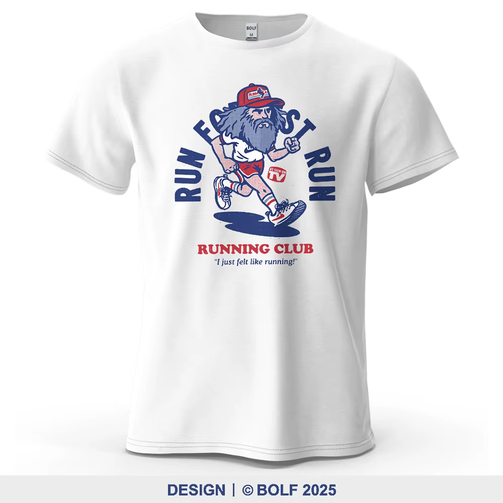 Running Club imprimé hommes T-Shirt 100% coton surdimensionné Fitness Motivation graphique t-shirts pour haut pour femme