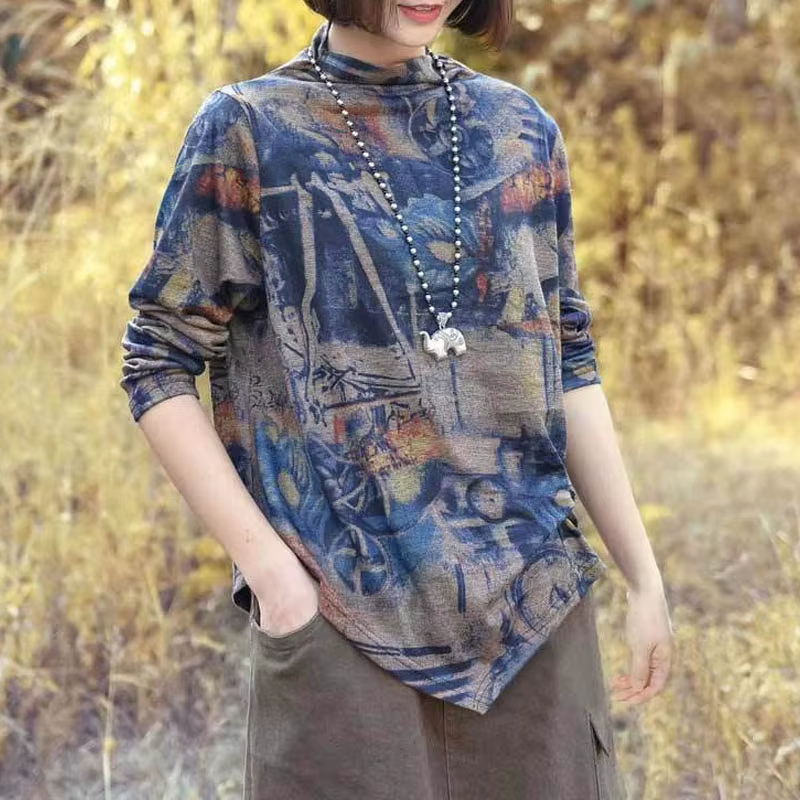 T-shirt imprimé floral pour femmes