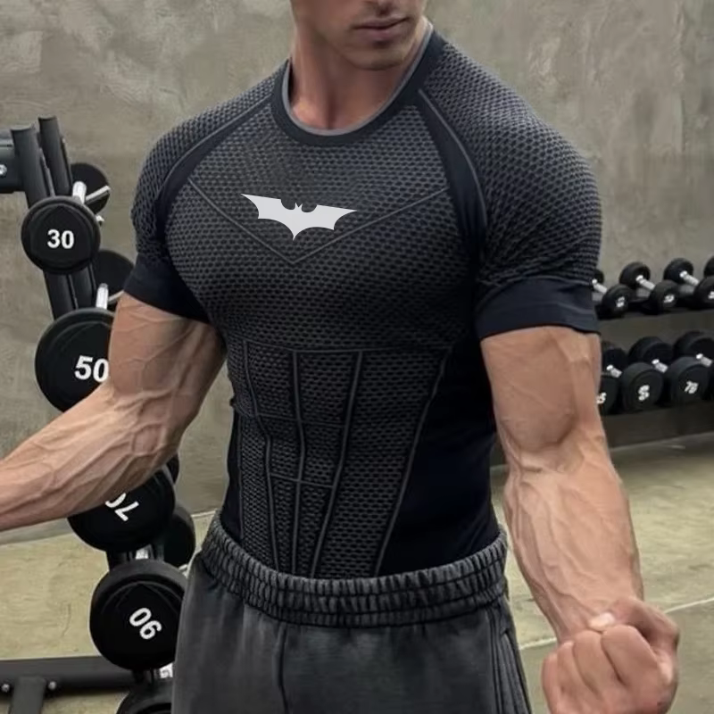 T-Shirt athlétique à manches courtes pour hommes