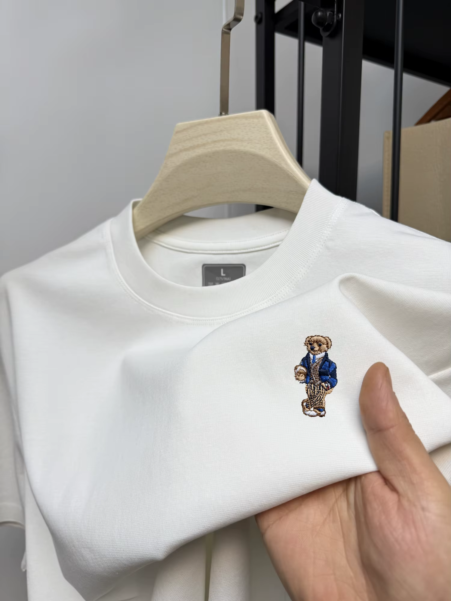 Nouveau T-shirt imprimé haut de gamme pour homme 2026 – Chef-d'œuvre de la mode estivale – Motif ours en peluche –