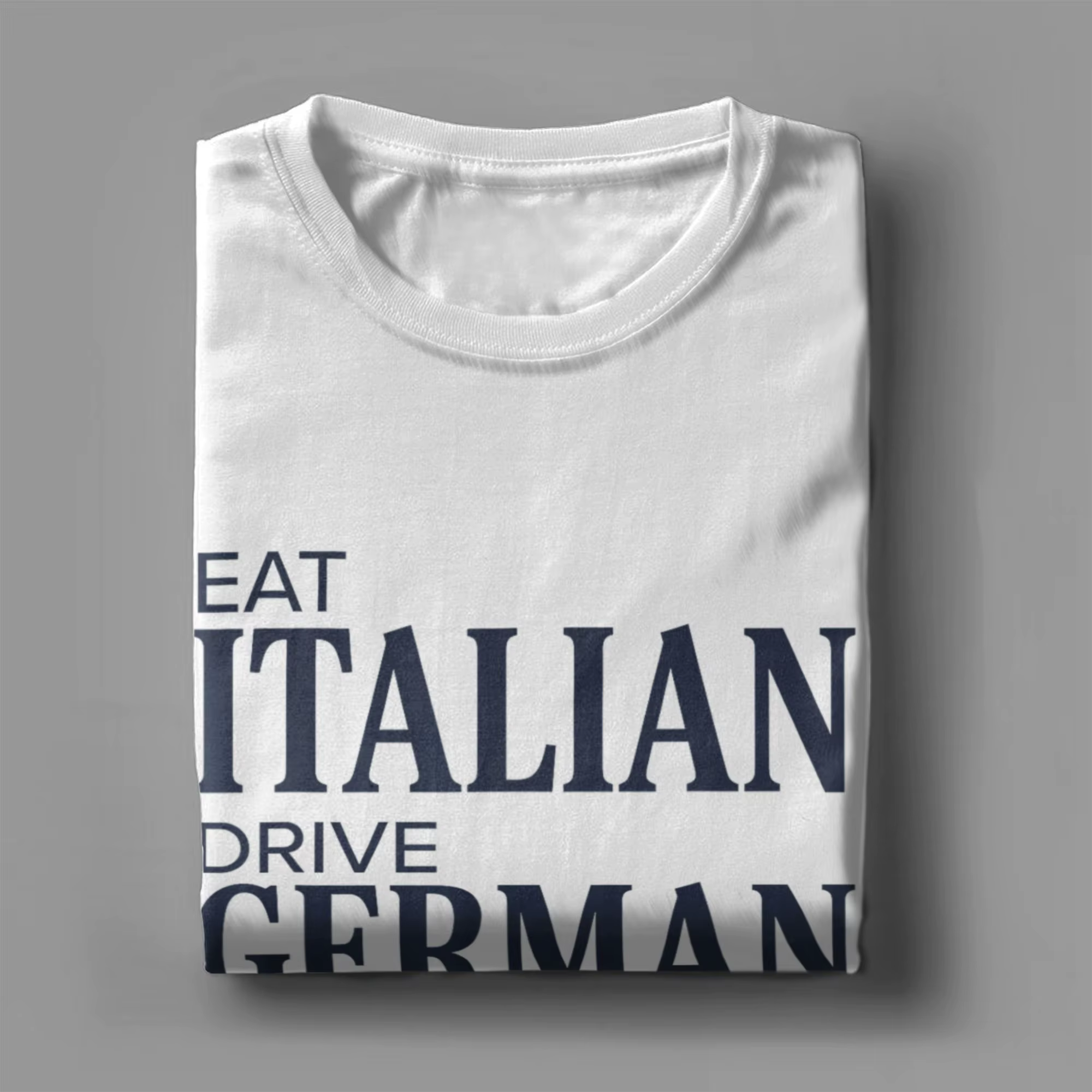 T-shirt pour hommes avec citation drôle « Manger italien