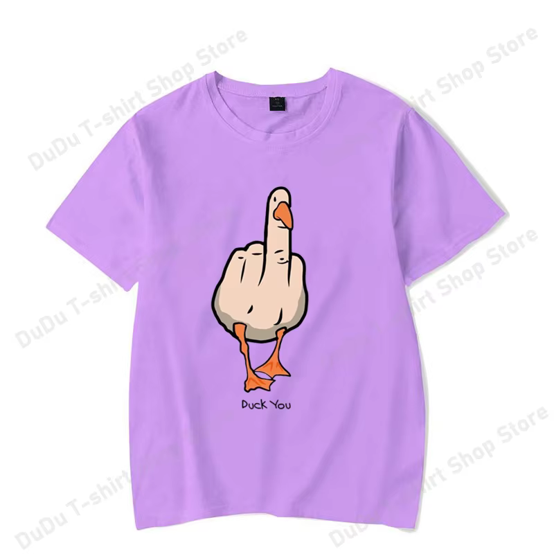Nouveaux T-shirts imprimés drôles avec motif de canard