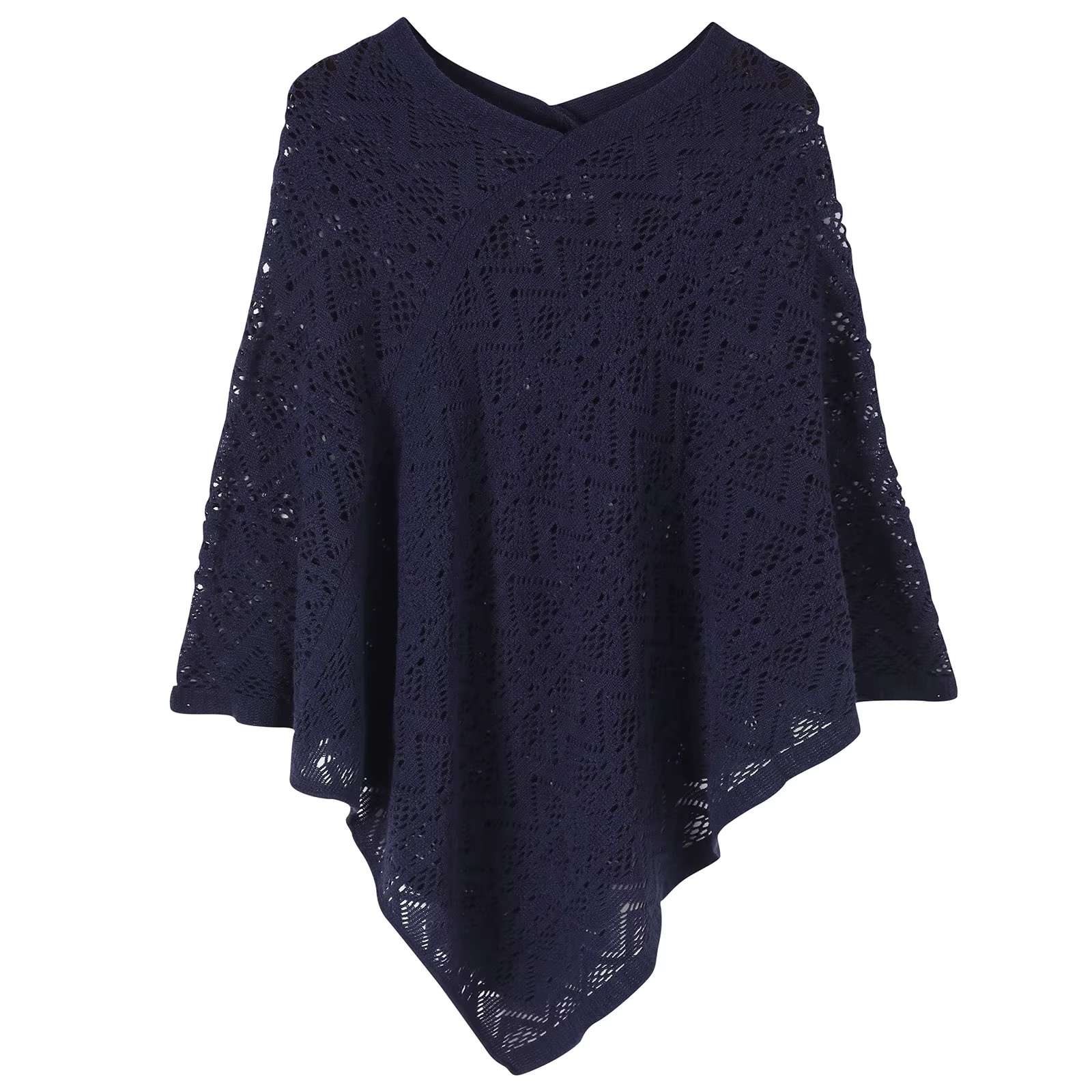 Livraison directe nouvelle mode femme Poncho mince pull femmes couleur unie rayure Cardigans grande taille