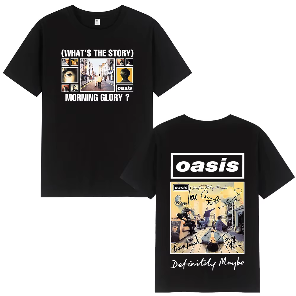 O-Oasis T-Shirts groupe de Rock britannique Vintage T-shirt hommes vêtements coton décontracté à manches courtes T dessus de chemise Streetwear Fans cadeau