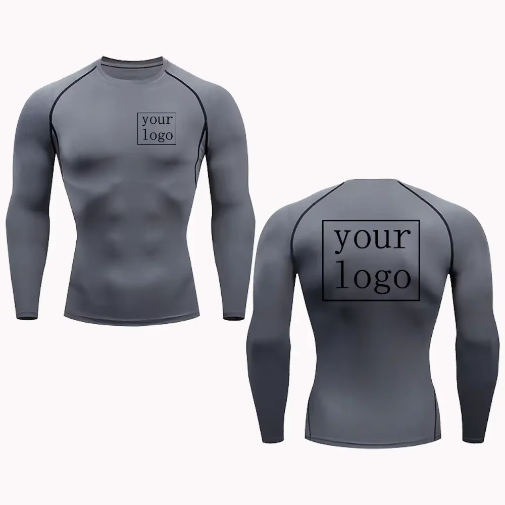 Nouveau t-shirt de Compression personnalisé votre Logo de conception haut hommes femmes imprimer