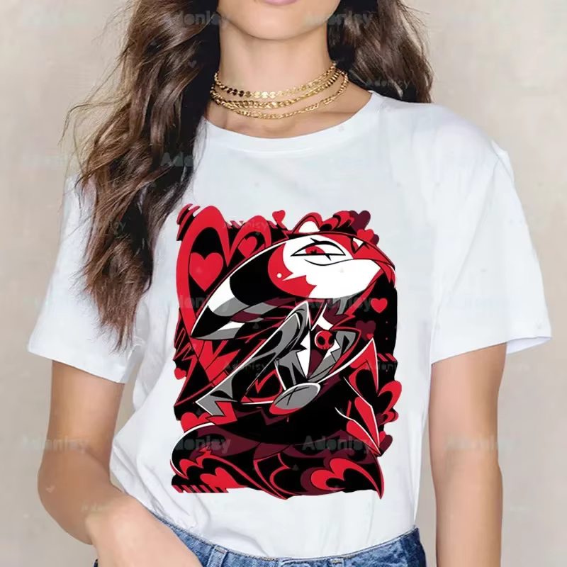 Dessins animés Helluva Boss T-shirts femmes été