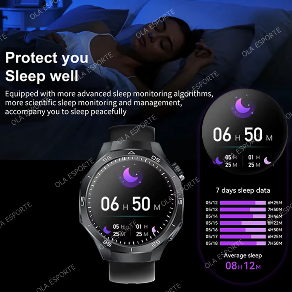 2025 nouveau pour Android ios montre intelligente hommes HD AMOLED écran GPS surface de mouvement fréquence cardiaque Bluetooth appels SmartWatch étanche