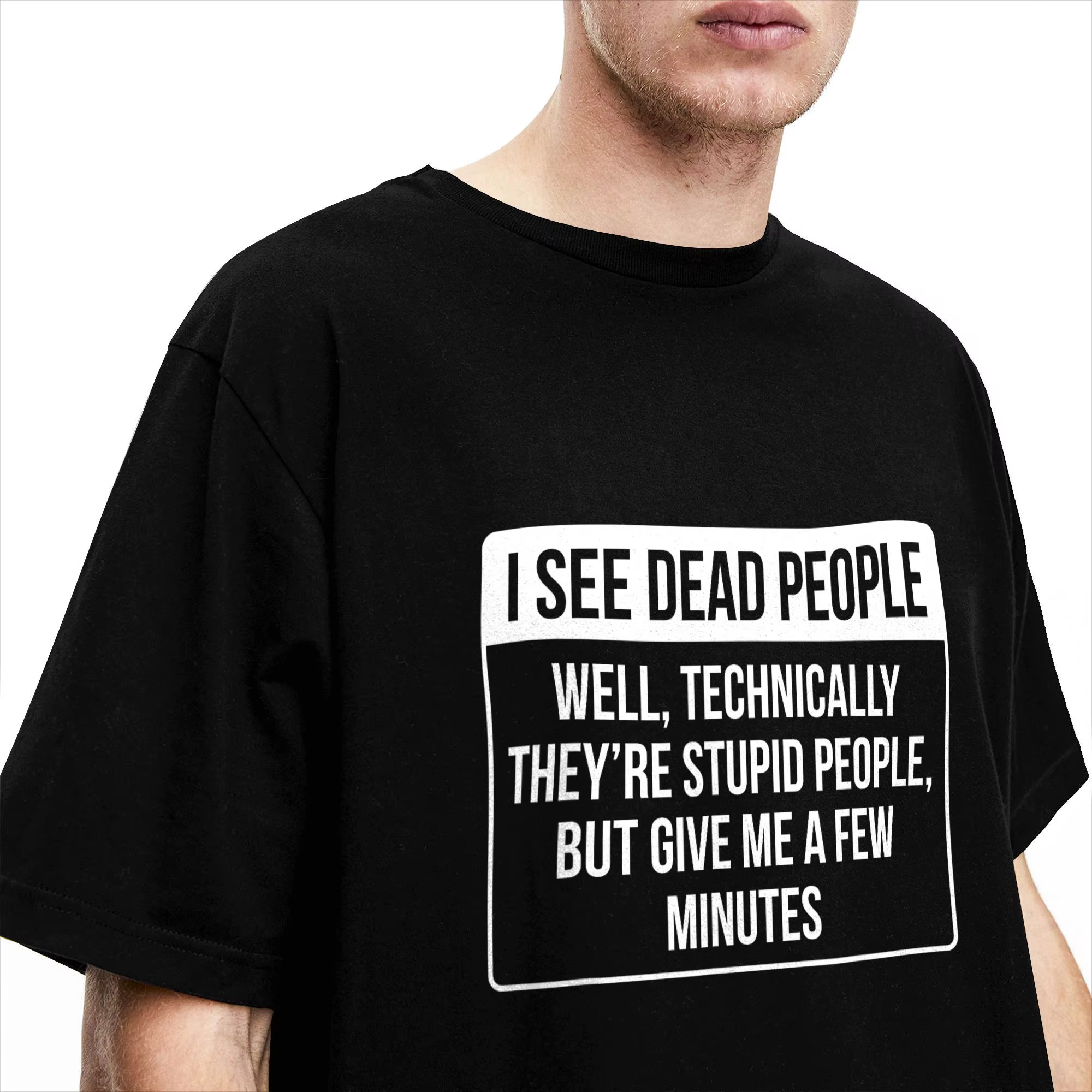 T-shirt pour hommes avec inscription « I See Dead People »
