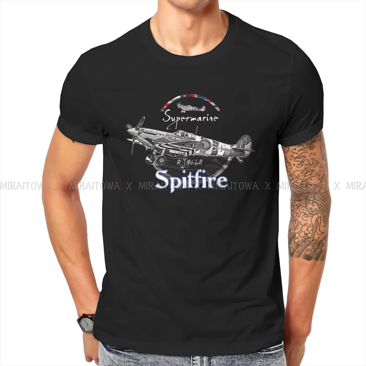 Spitfire – t-shirt créatif pour hommes