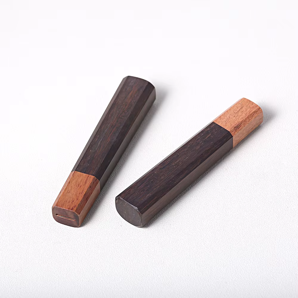 Manche de couteau de Style japonais, couteau de Chef de cuisine à faire soi-même, couteau en bois naturel écologique, accessoires de fabrication de détails, poignée octogonale