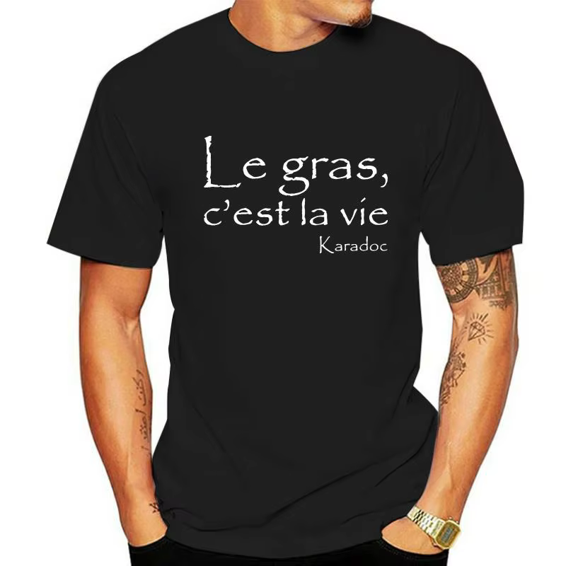 T-shirt noir décontracté pour hommes