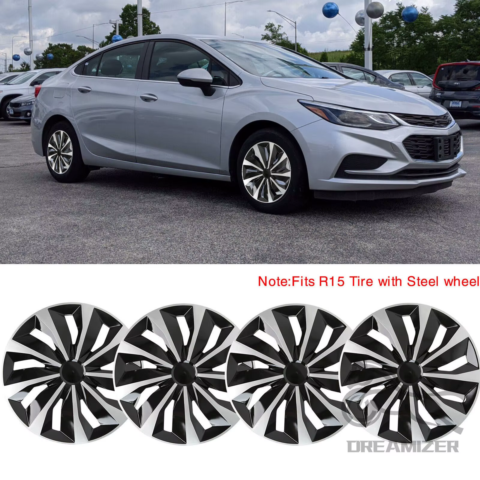 4 pièces 15/16 pouces TT capuchon de moyeu Automobile pour couvercle de roue universel pièces de rénovation de remplacement de voiture accessoires de couverture complète capuchon de moyeu