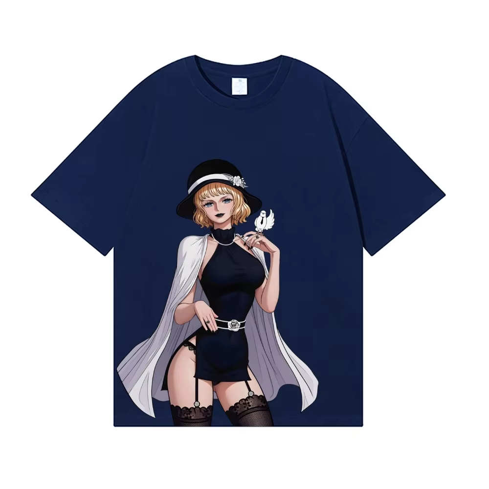 T-shirt graphique One Piece Stussy Anime unisexe