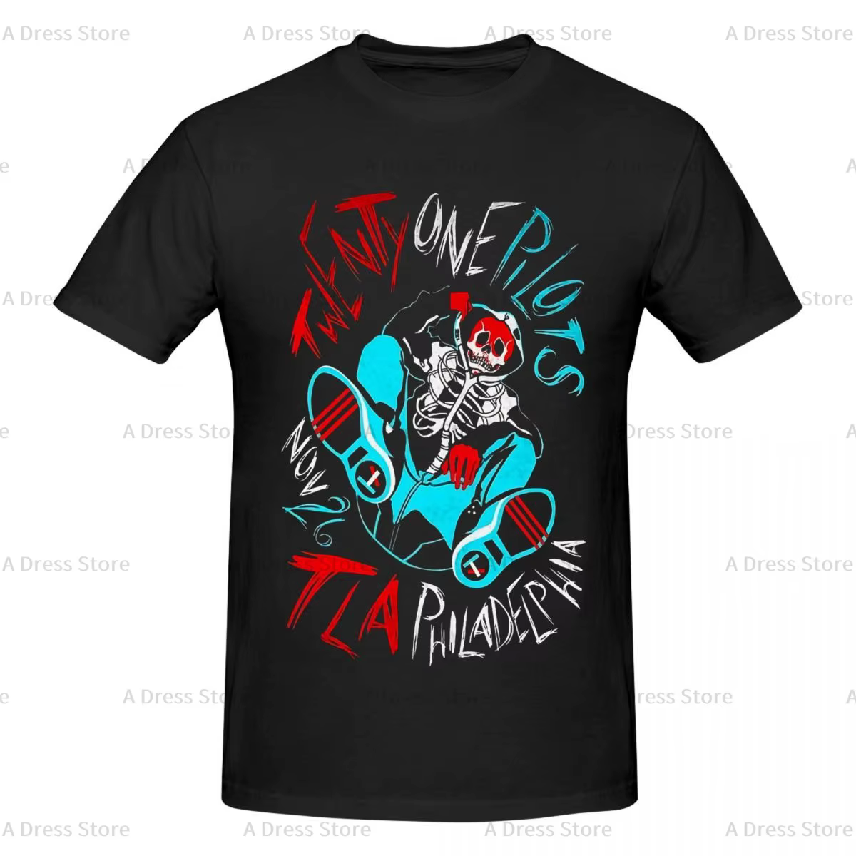 Twenty One Pilots T-shirt col rond pour hommes