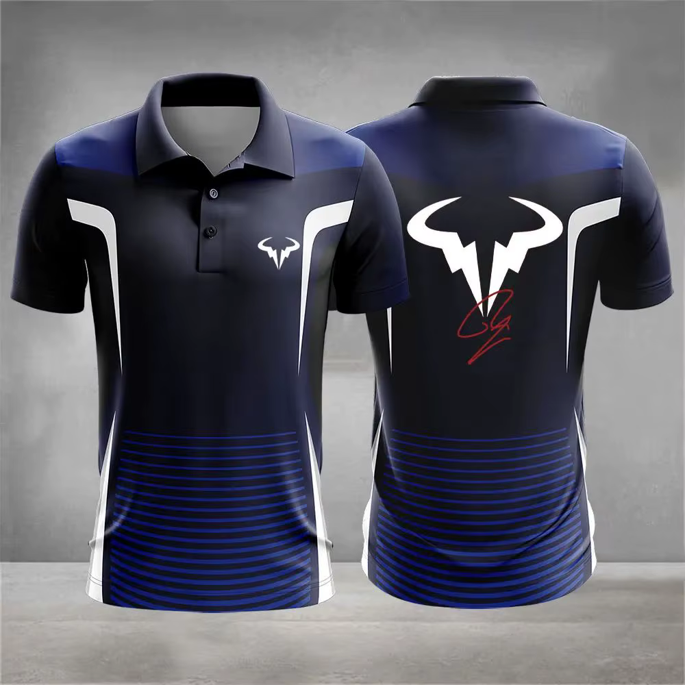 Nouveau Polo Homme Été 2026 – Tendance, Confortable, Doux et Respirant avec Motif Imprimé 3D