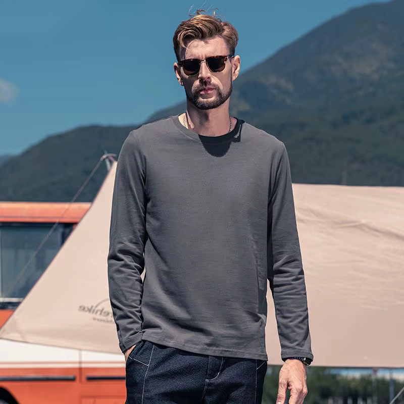 T-shirt à manches longues pour homme grande taille