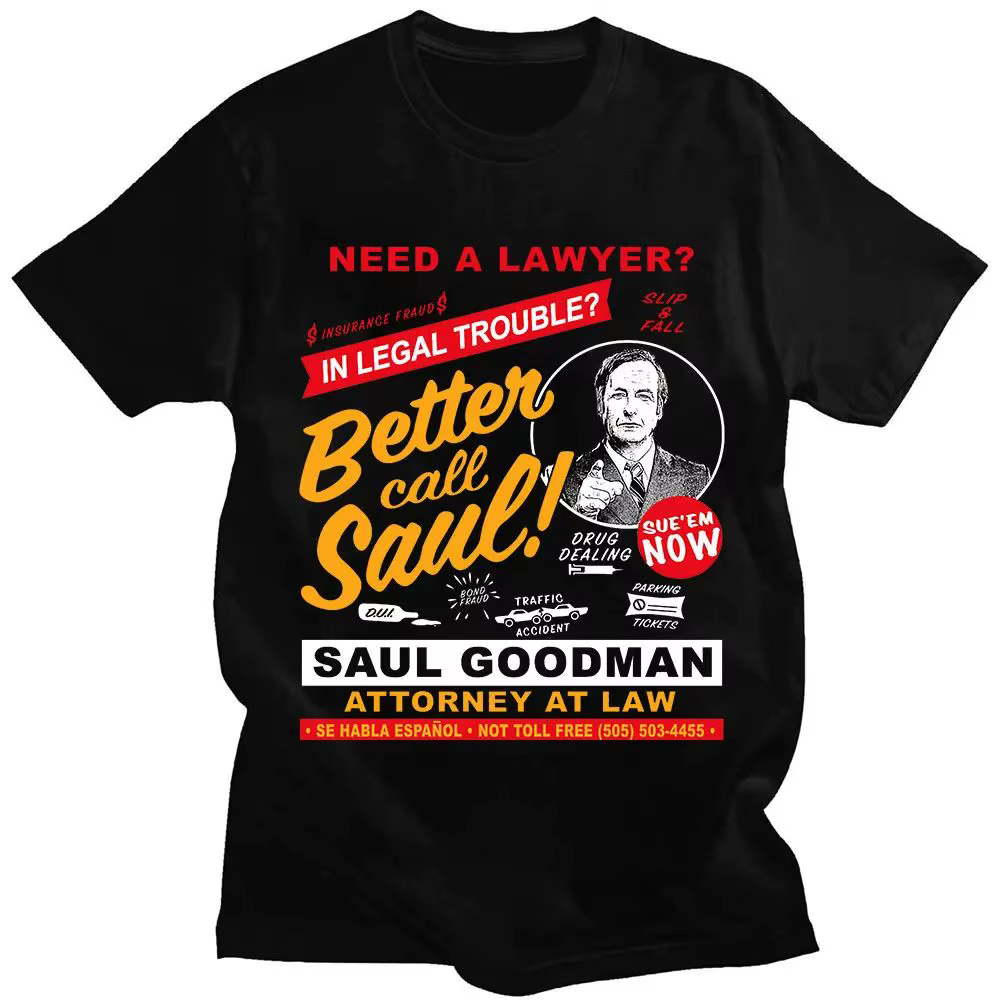 T-shirt Heisenberg Breaking Bad Missing Sign Better Call Saul à imprimé graphique