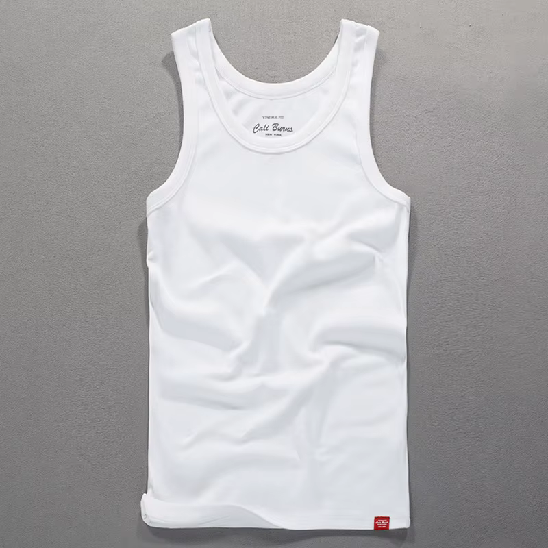 Débardeur blanc pour hommes