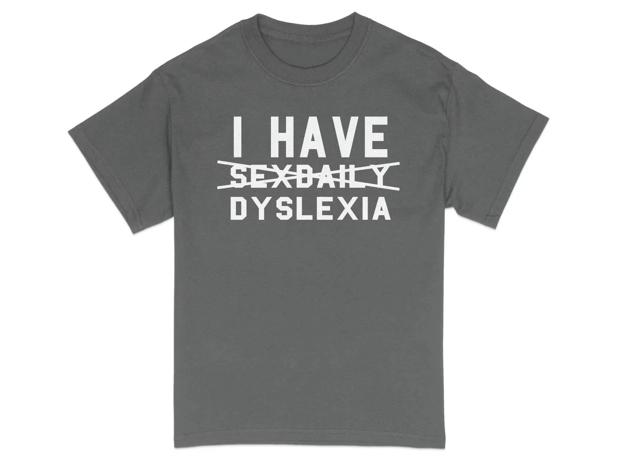 T-shirt humoristique pour la sensibilisation à la dyslexie, avec jeu de mots, T-shirt graphique, T-shirts graphiques, Streetwear rétro, T-shirt à manches courtes pour femme