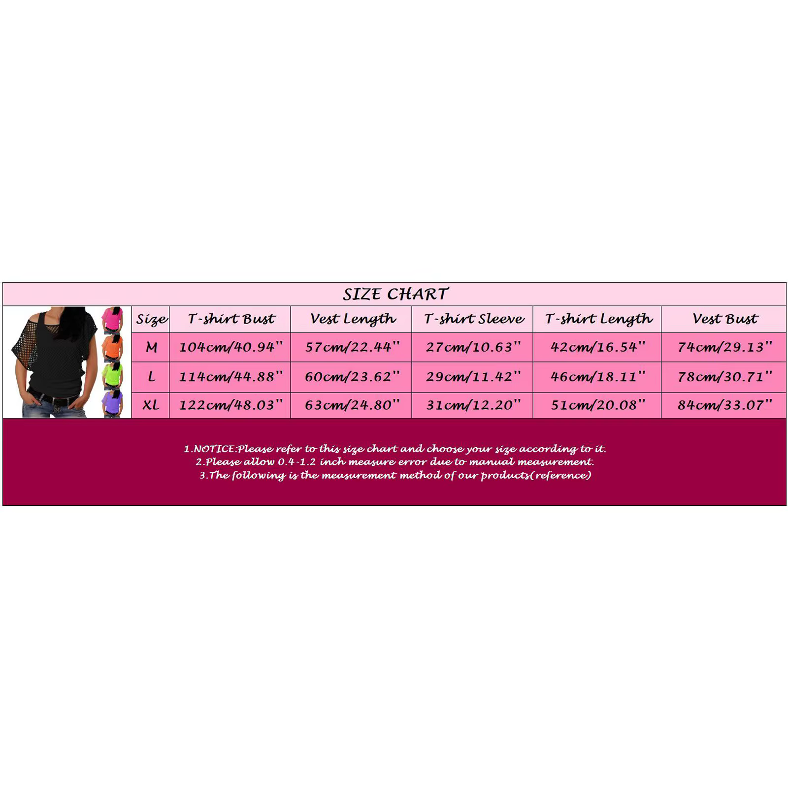 T-shirt à manches courtes en résille pour femmes