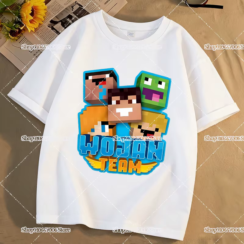 T-shirts imprimés de l'équipe Wojan pour enfants