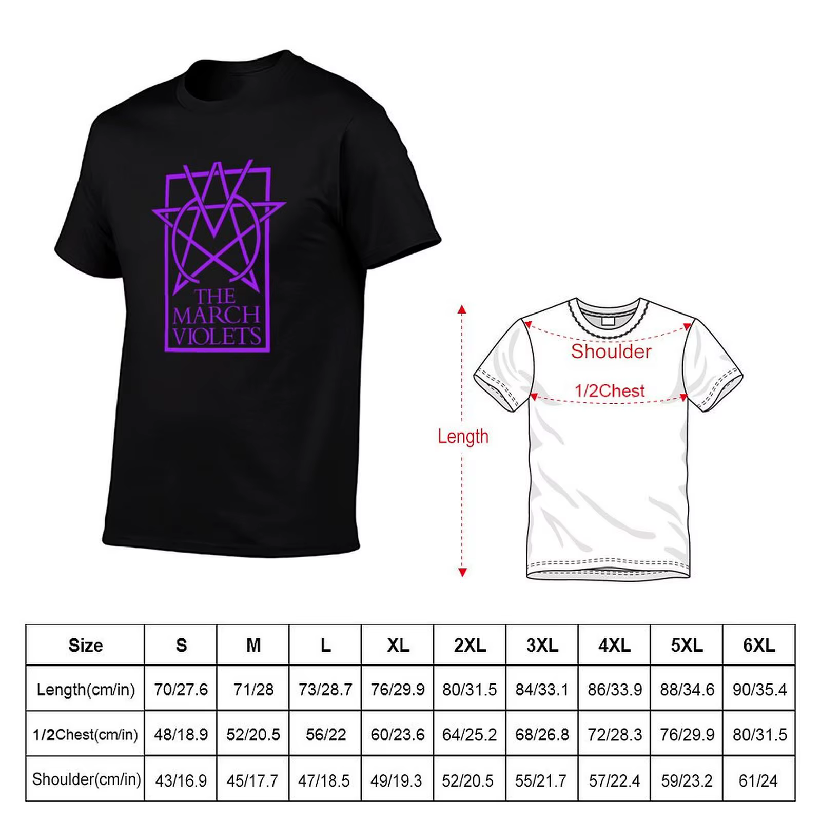 The March Violets - Logo - T-shirt violet pour homme