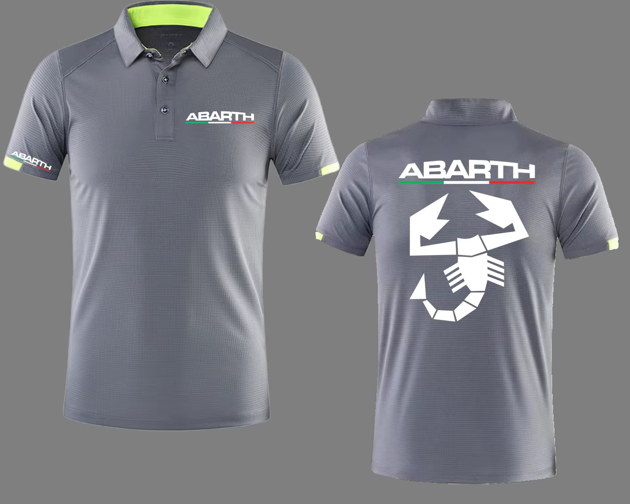 Polo de golf à manches courtes à séchage rapide Abarth Scorpion