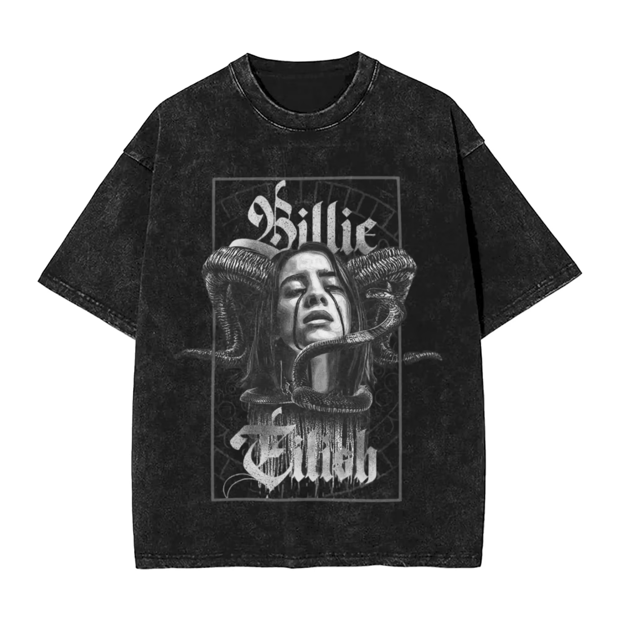 T-shirt unisexe Billie Eilish avec impression graphique amusante