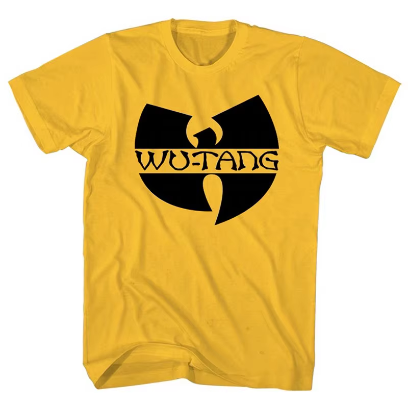 T-Shirt classique jaune du groupe de rap légendaire Wu Tang Band