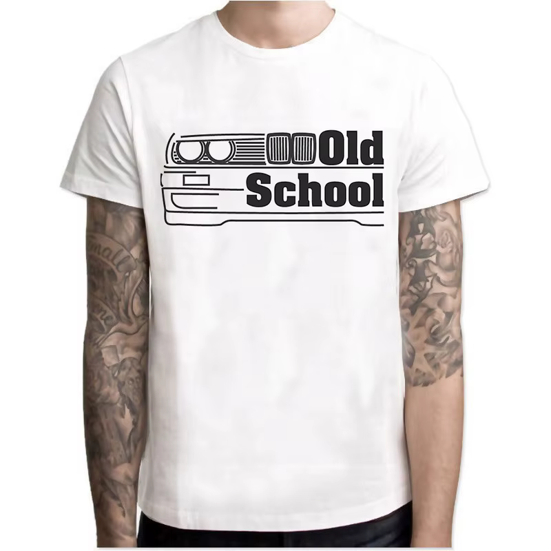 T-shirt Harajuku Cool Automotive Car Turbo pour hommes
