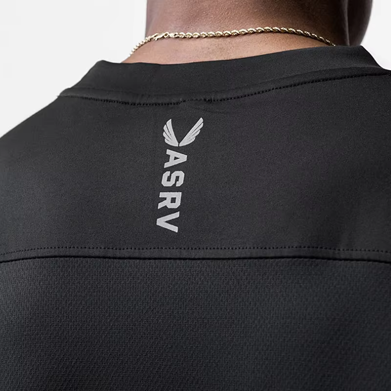 T-shirt de gymnastique surdimensionné à manches courtes pour hommes