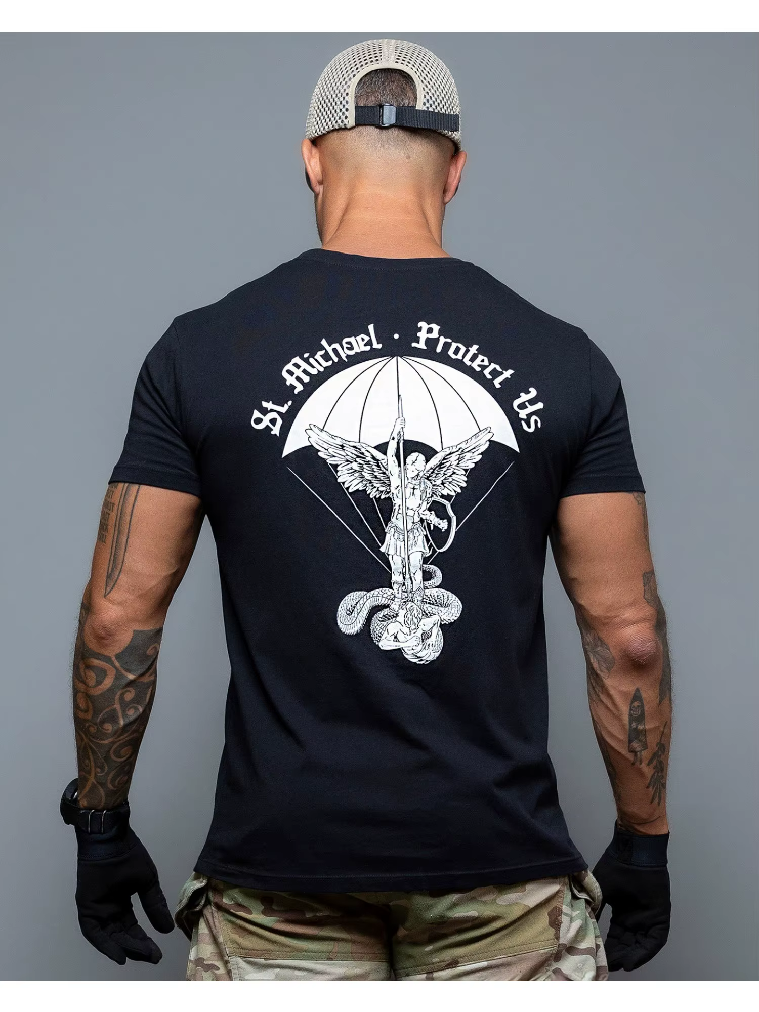 T-shirt imprimé Angel Warrior pour hommes