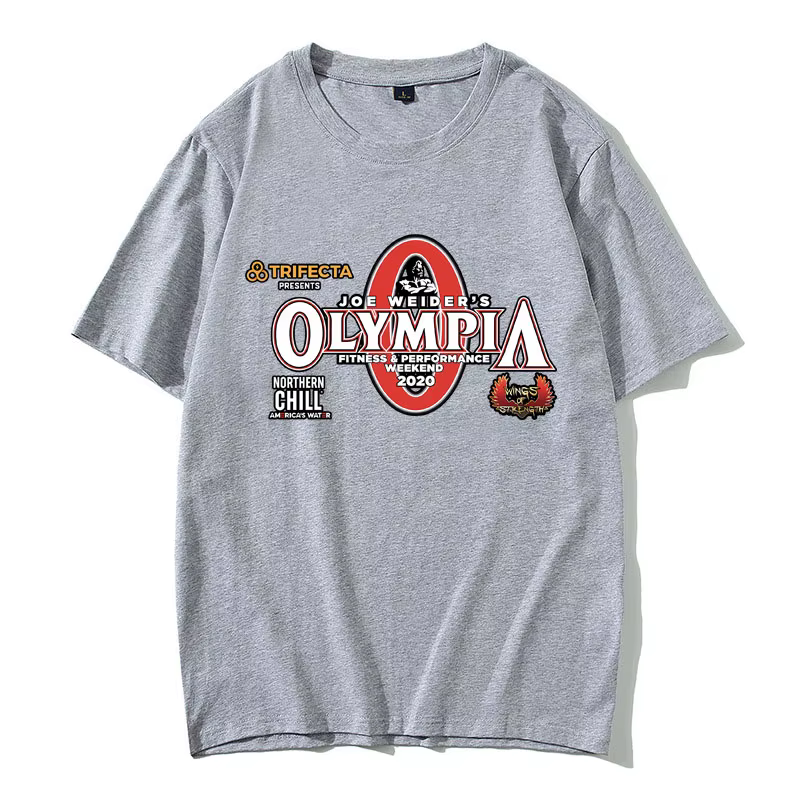 Olympia Gym Fitness pompe couverture graphique T-shirt hommes femmes mode Vintage