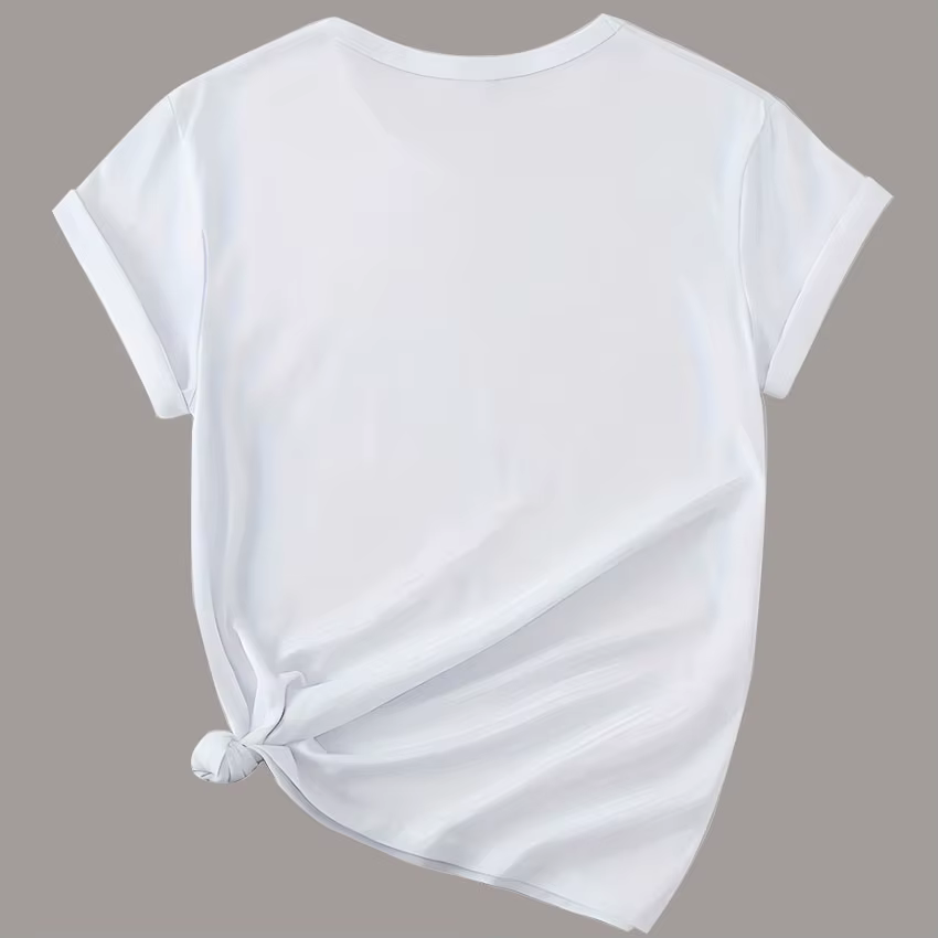 T-shirts de couple imprimés LOVE, tenues assorties pour hommes et femmes, t-shirts à manches courtes avec motif de cœur de dessin animé mignon, hauts décontractés pour la Saint-Valentin