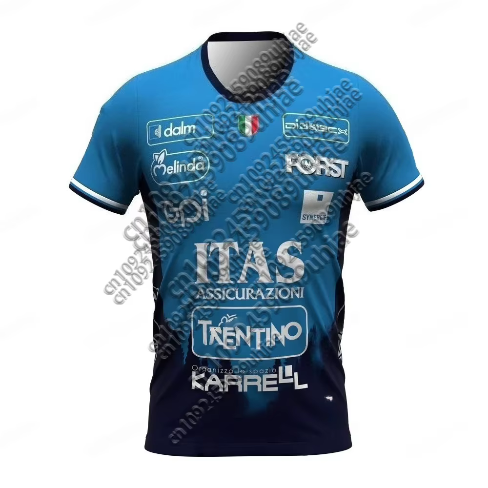 Nouvelle Arrivée Style Italien T-shirt de Volleyball Imprimé 3D Décontracté Sportif Maillot Domicile Extérieur Adulte Enfant Unisexe Hauts Assortis Famille