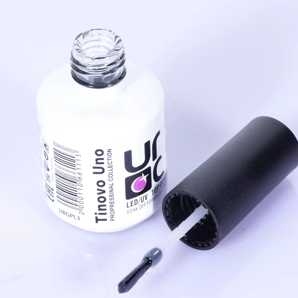 Tinovo – Vernis à ongles en caoutchouc Uno, couche de Base et de finition, pour Gel, Semi-Permanent, UV, longue durée, Nail Art, 2 pièces/ensemble, 15ML