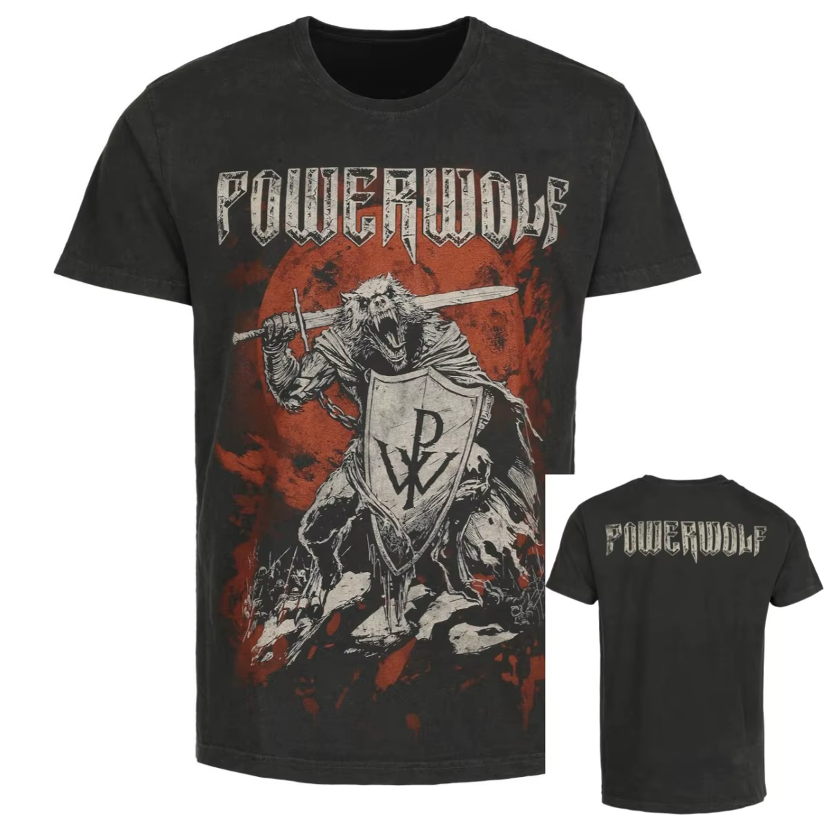 T-Shirt Via Dolorosa Powerwolf pour hommes et femmes