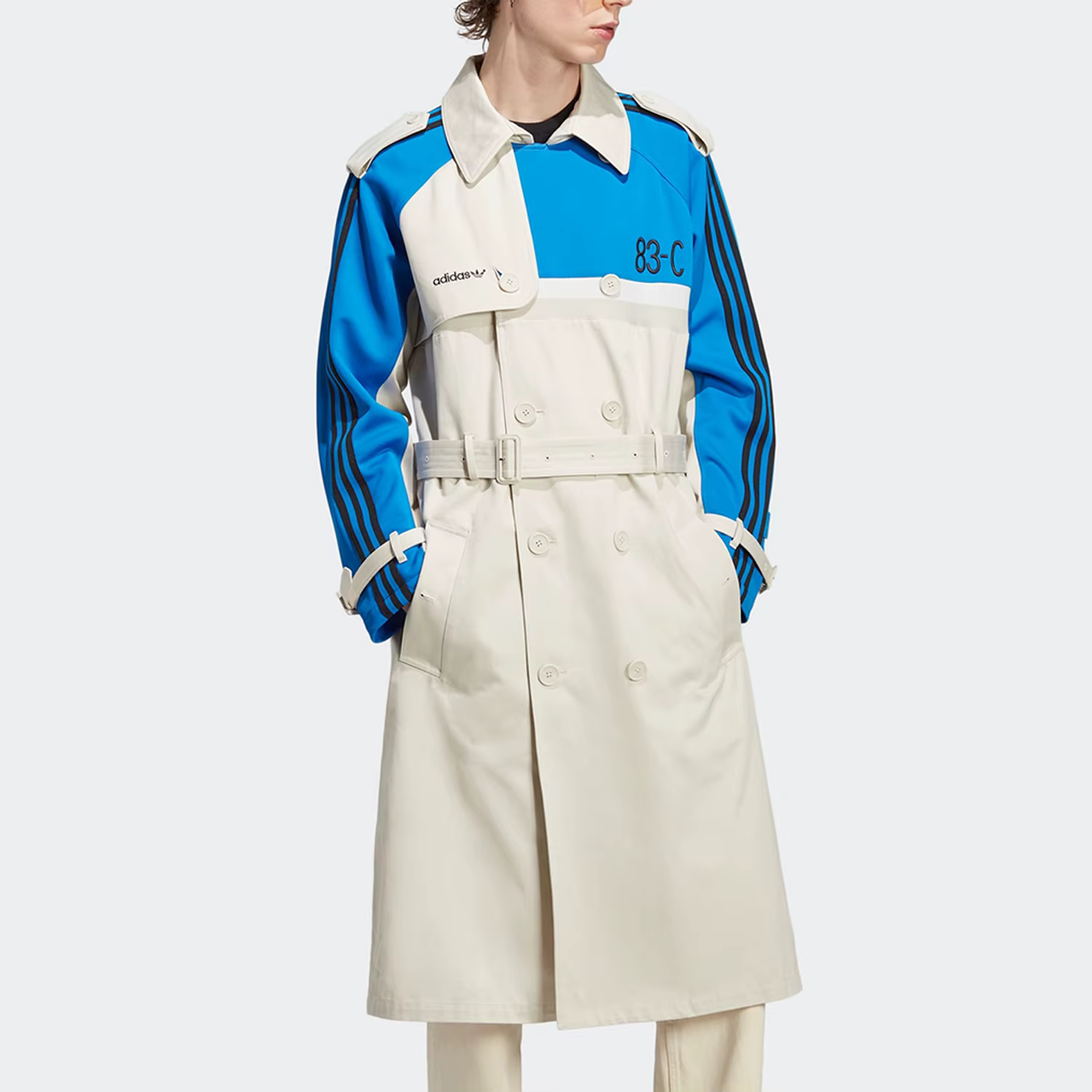 Veste longue de sport à capuche pour homme Adidas Trefoil authentique IA2466